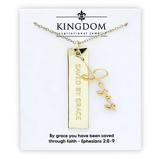 Kingdom Nameplate Necklaces- Multiple Designs