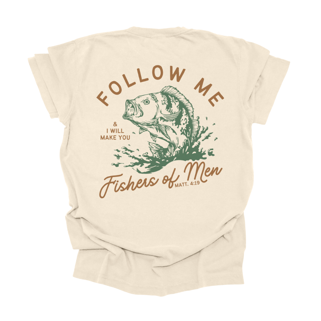 Fisher of Men Graphic Tee in Ivory