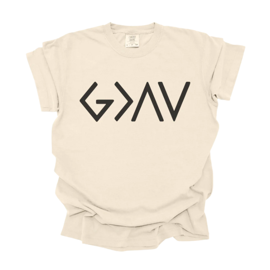 God is Greater Tee - Ivory