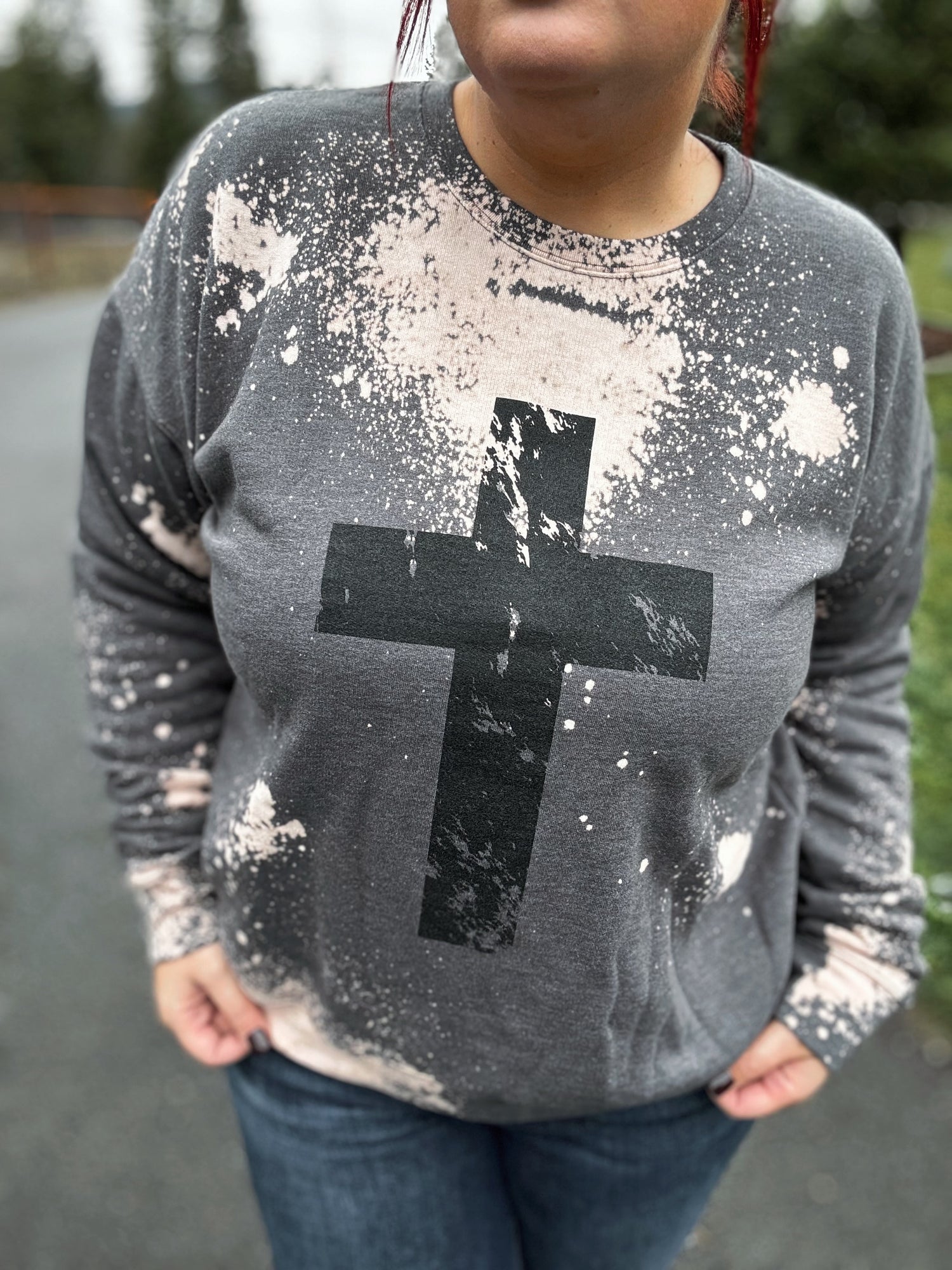 Bleached Cross Graphic Crewneck *BLACK FRIDAY SPECIAL*