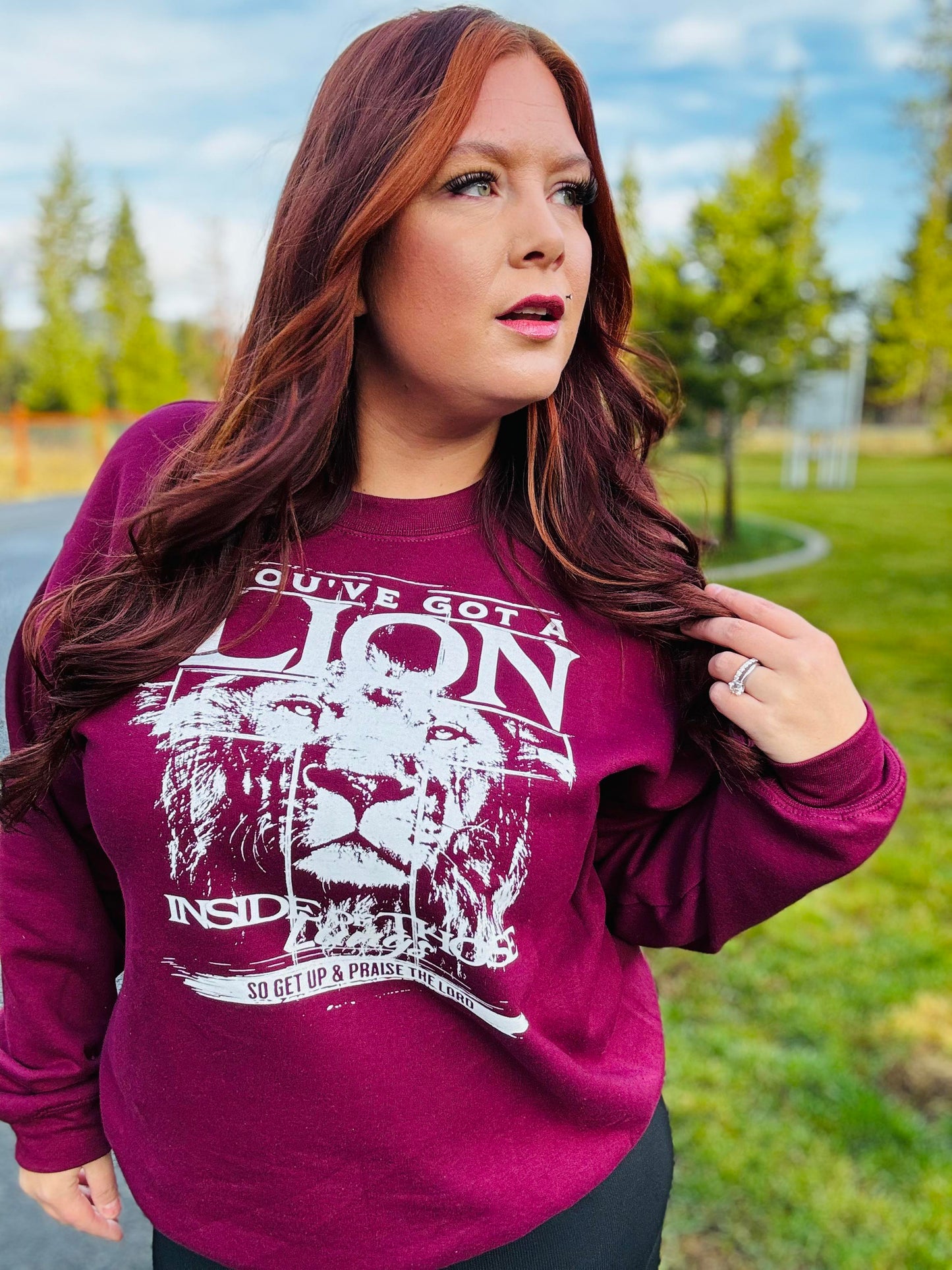 You've Got a Lion Inside Those Lungs Crewneck Pullover