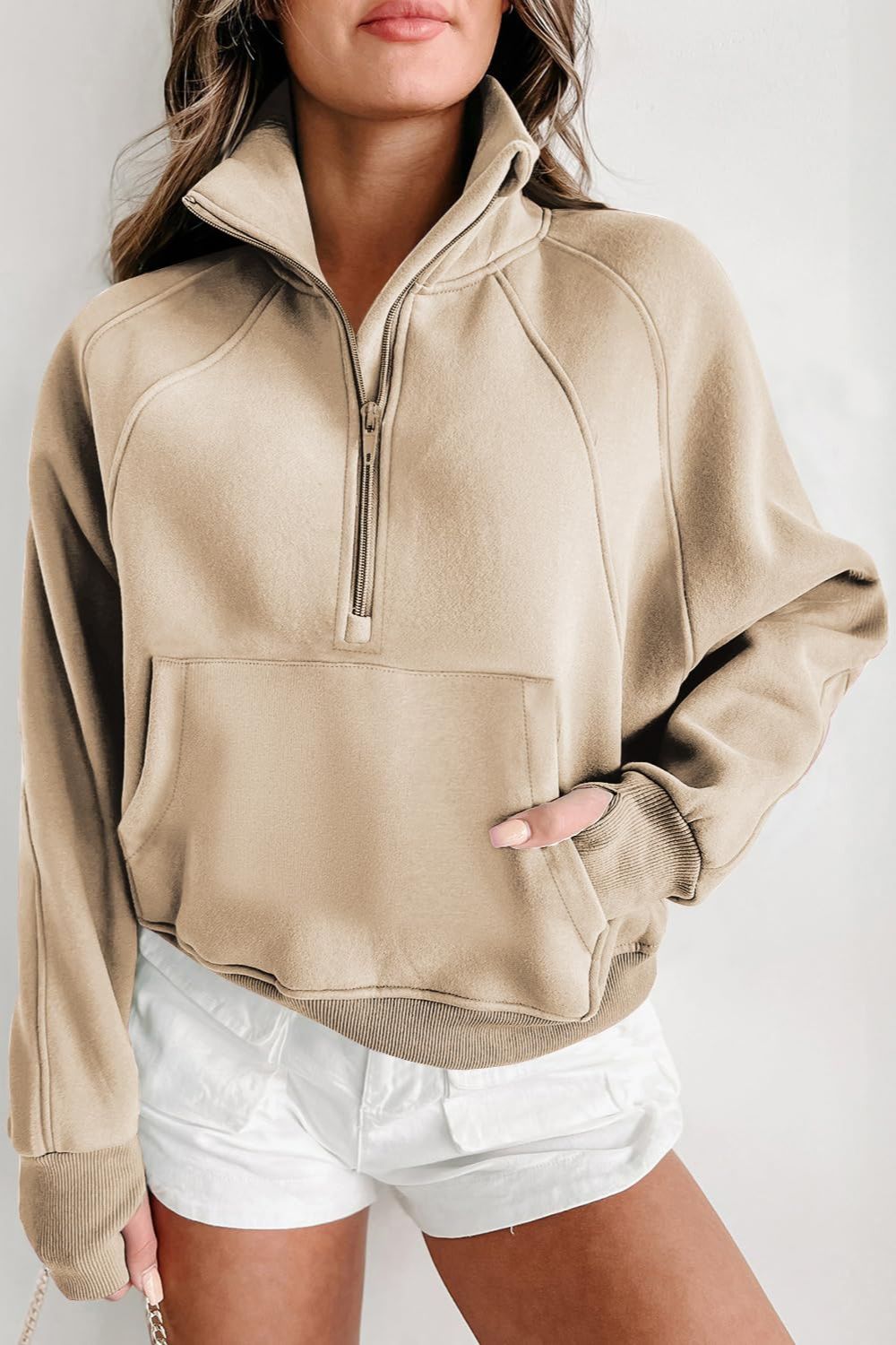 Jetsetter Half Zip Long Sleeve Sweatshirt