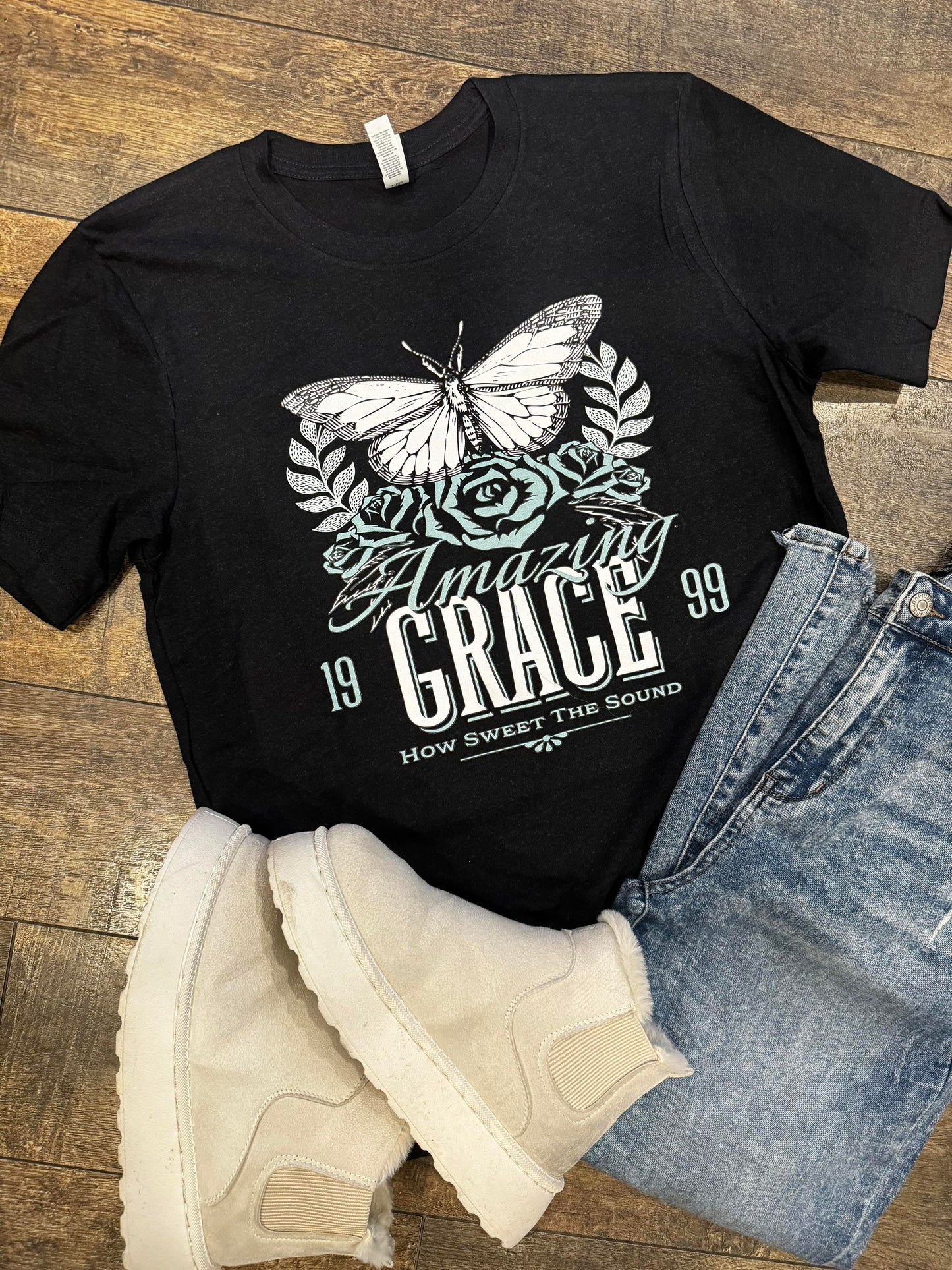 Amazing Grace Graphic Tee in Black *LIMITED LAUNCH*