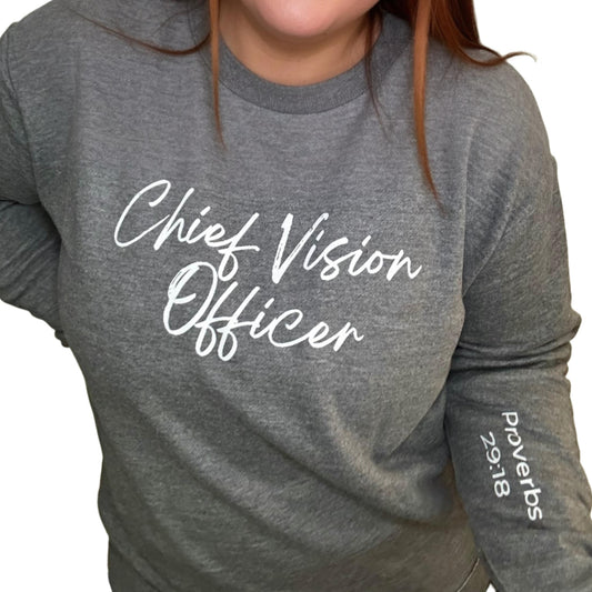 Chief Vision Officer Tunic Graphic Pullover
