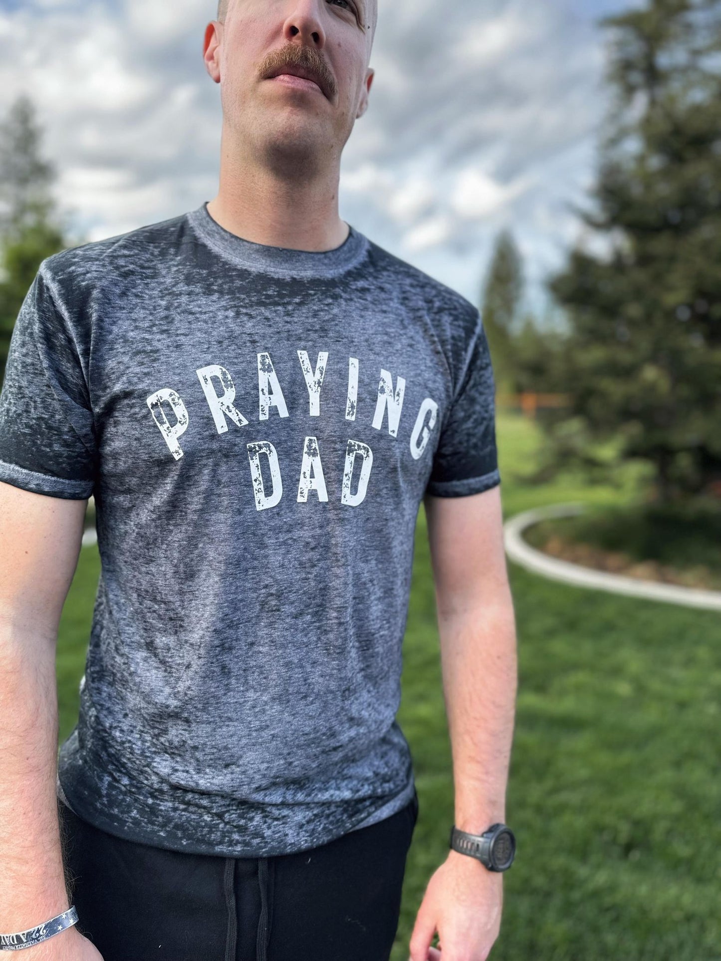 Praying Dad Burnout Graphic Tee **LIMITED LAUNCH**