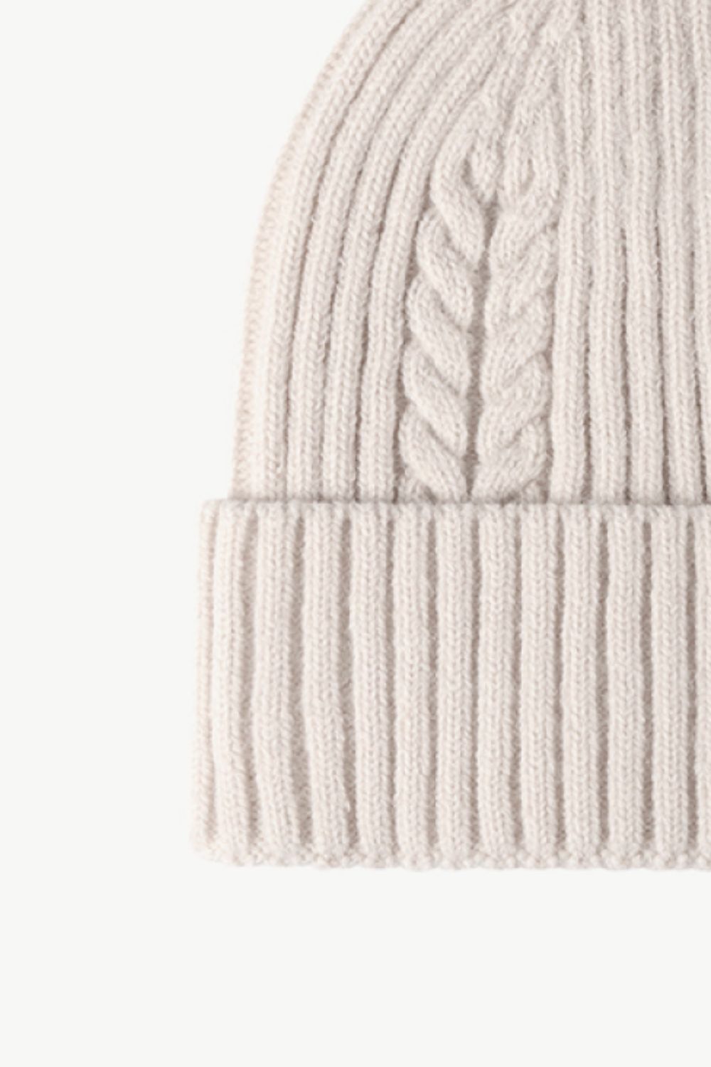 Fall Vibes Cable-Knit Cuff Beanie