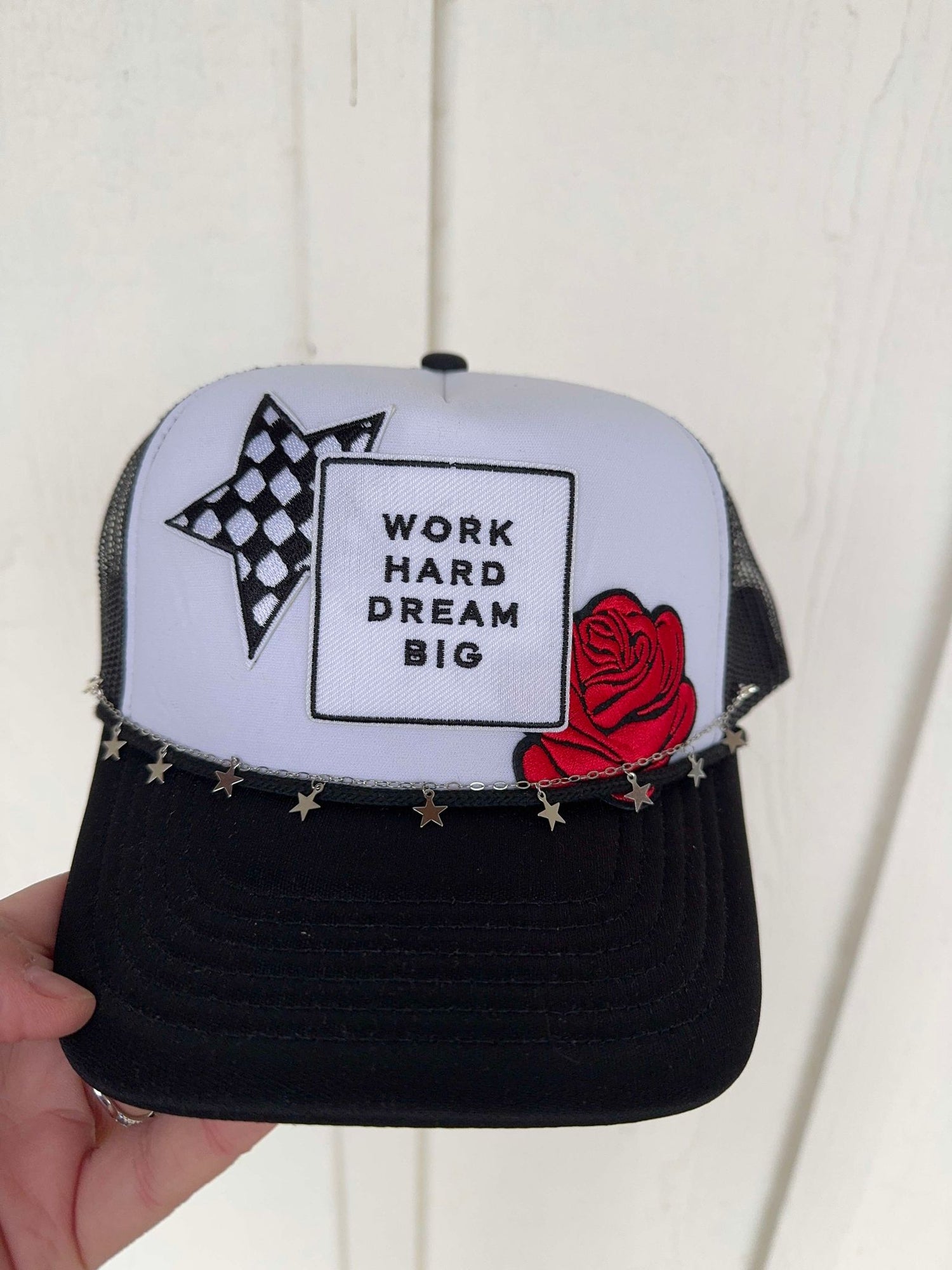 Work Hard Dream Big Custom Trucker Hat