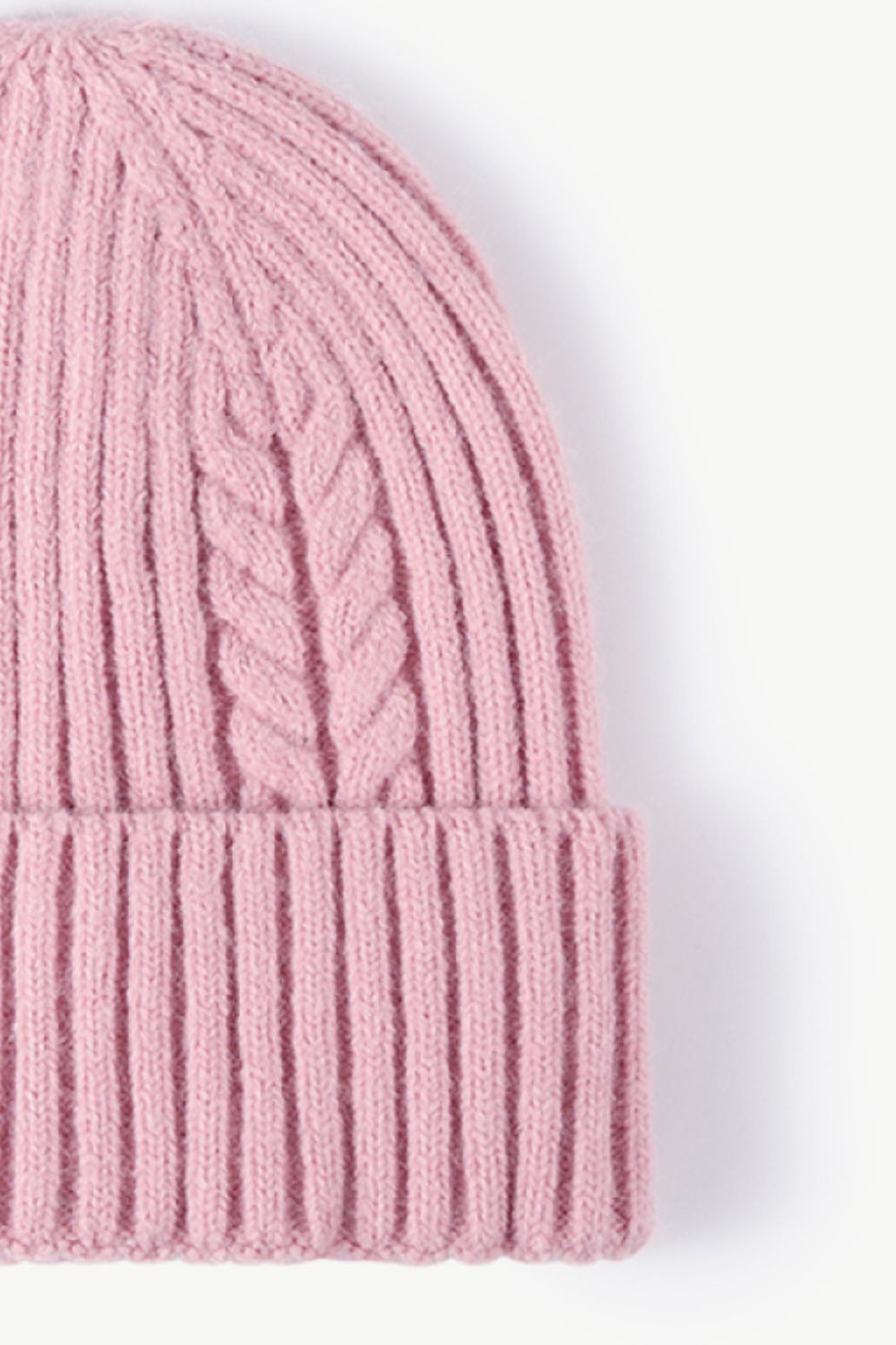 Fall Vibes Cable-Knit Cuff Beanie