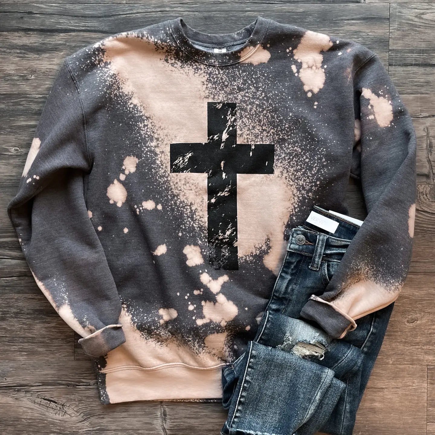 Bleached Cross Graphic Crewneck *BLACK FRIDAY SPECIAL*