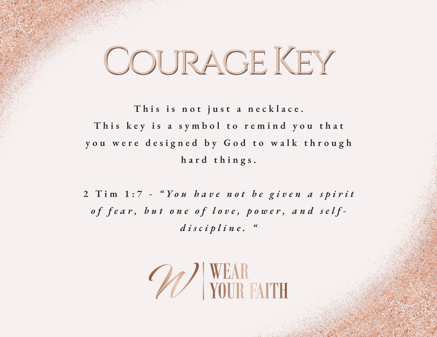 Courage Key Necklace