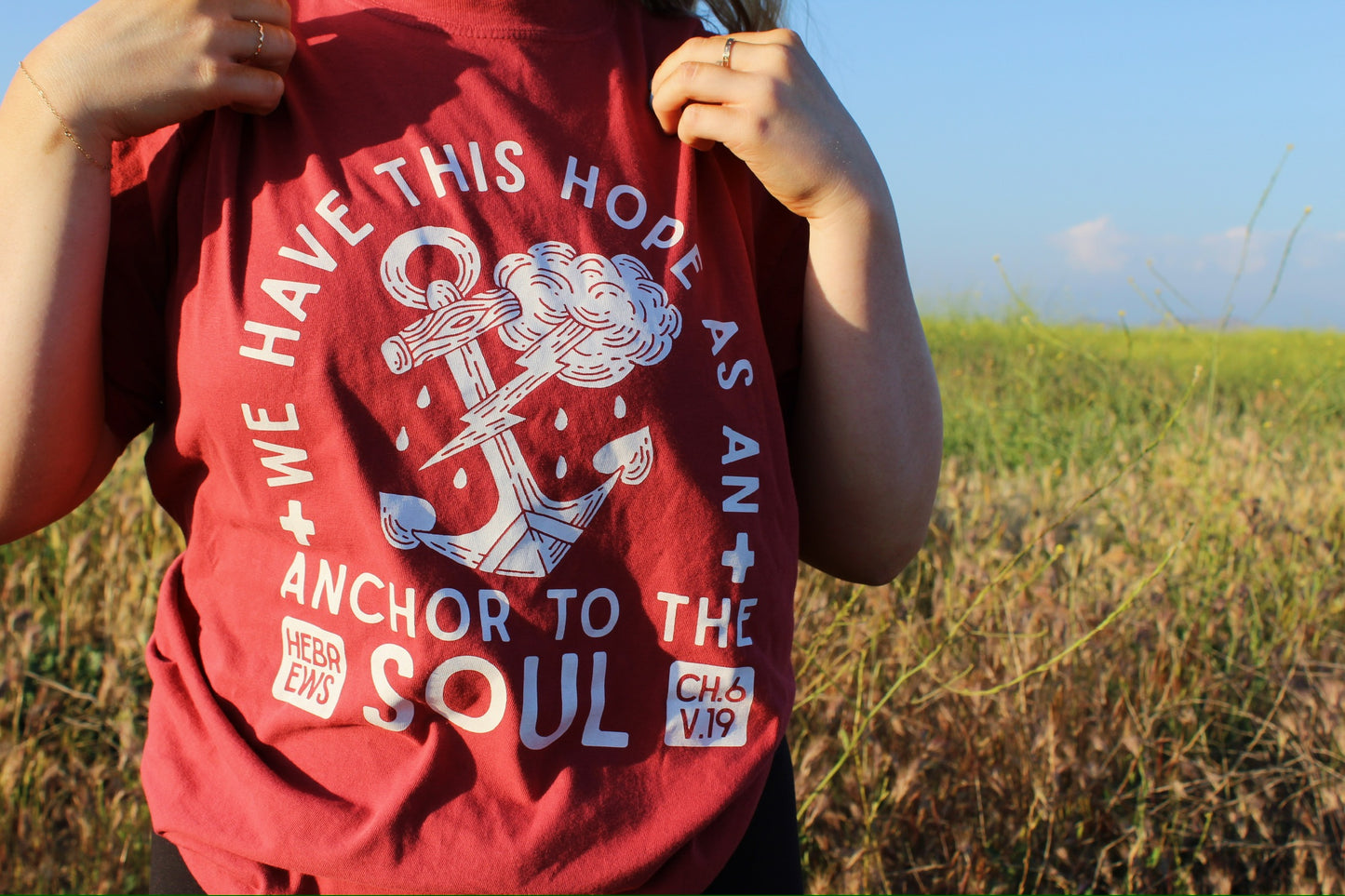 Anchor to the Soul Graphic Tee in Chili