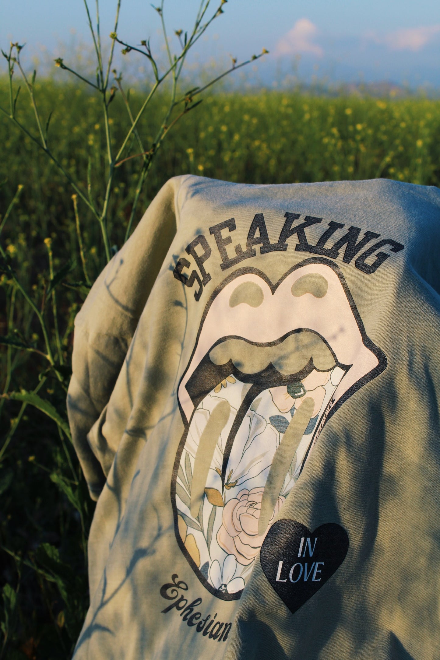 Speaking the Truth Graphic Tee in Sandstone