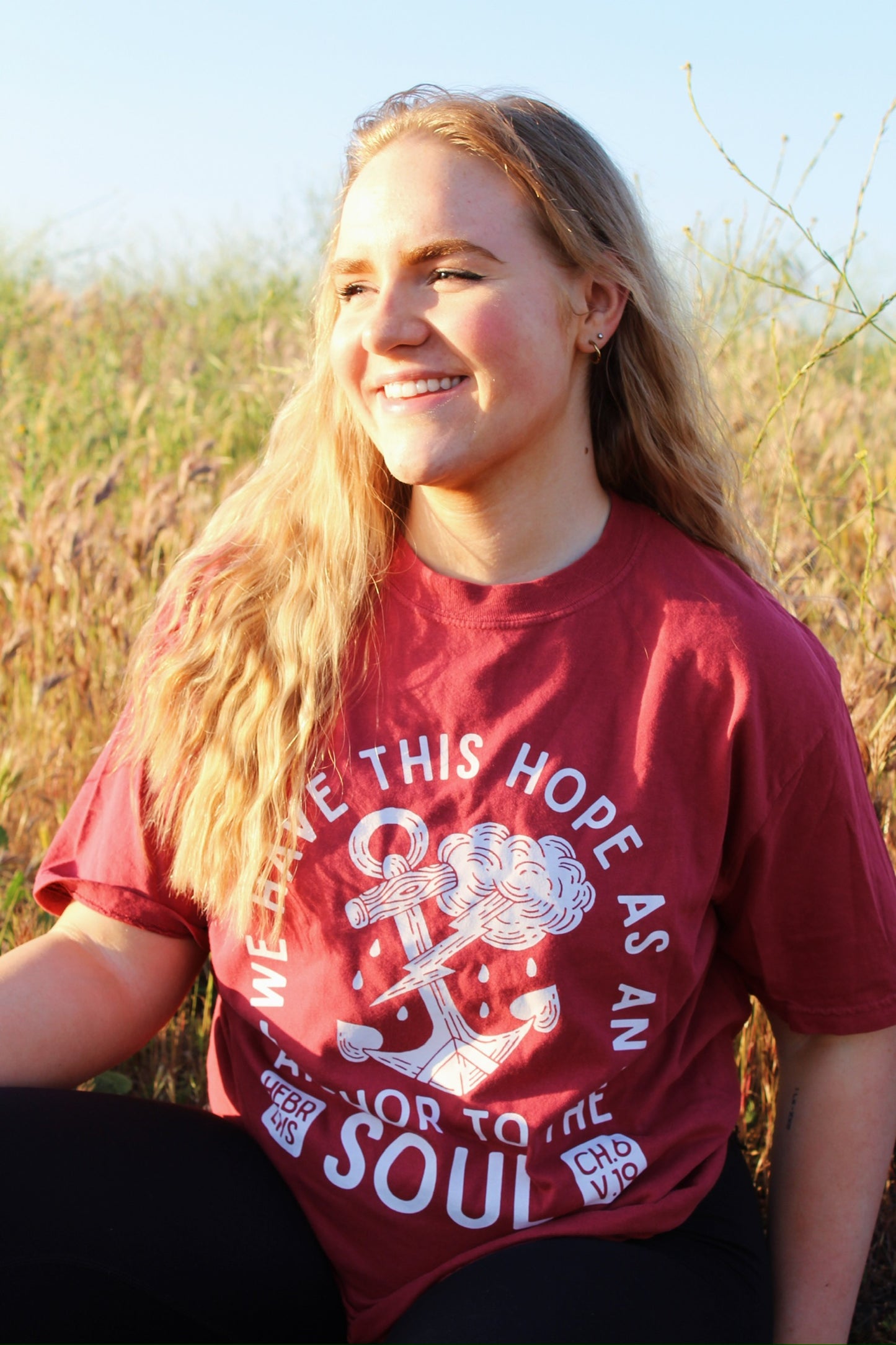 Anchor to the Soul Graphic Tee in Chili