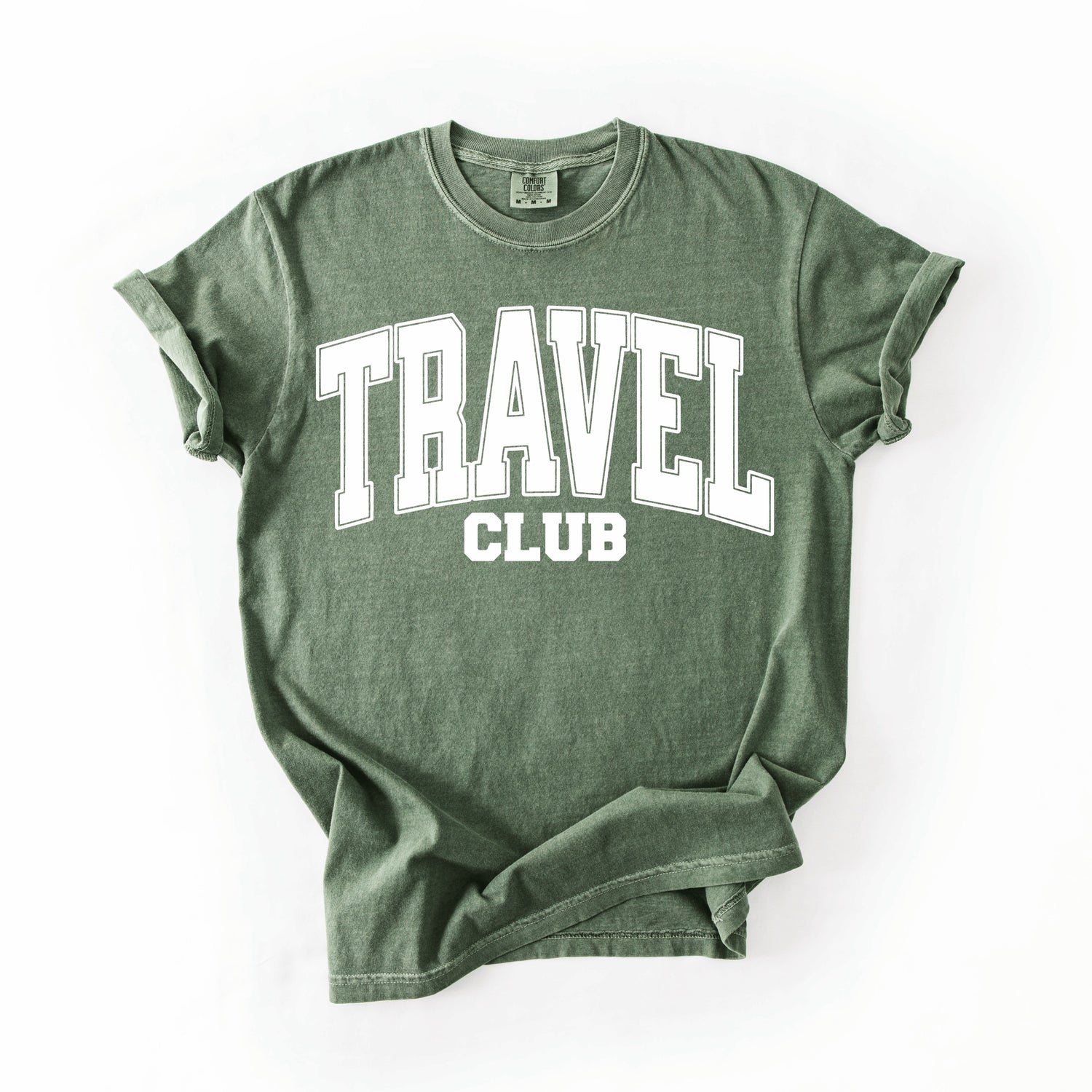 White Travel Club Graphic Tee Preoder in 4 Colors