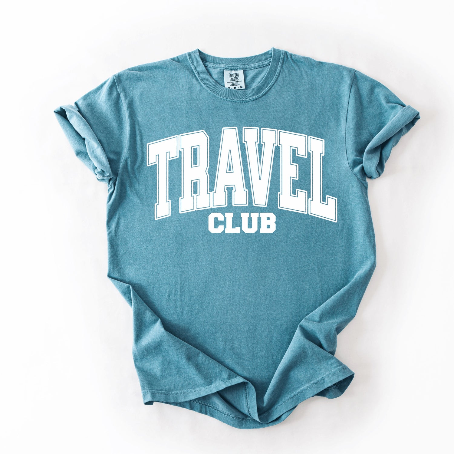 White Travel Club Graphic Tee Preoder in 4 Colors