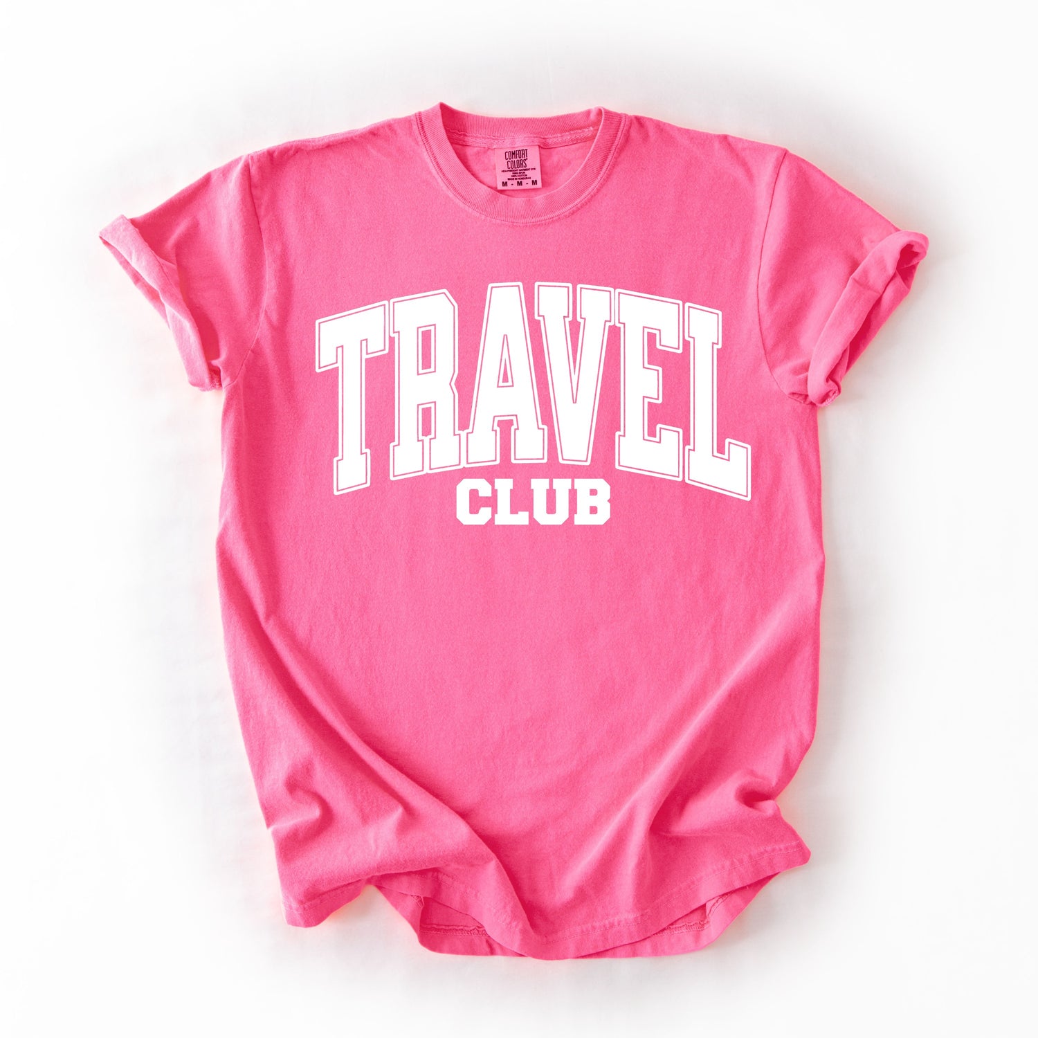 White Travel Club Graphic Tee Preoder in 4 Colors