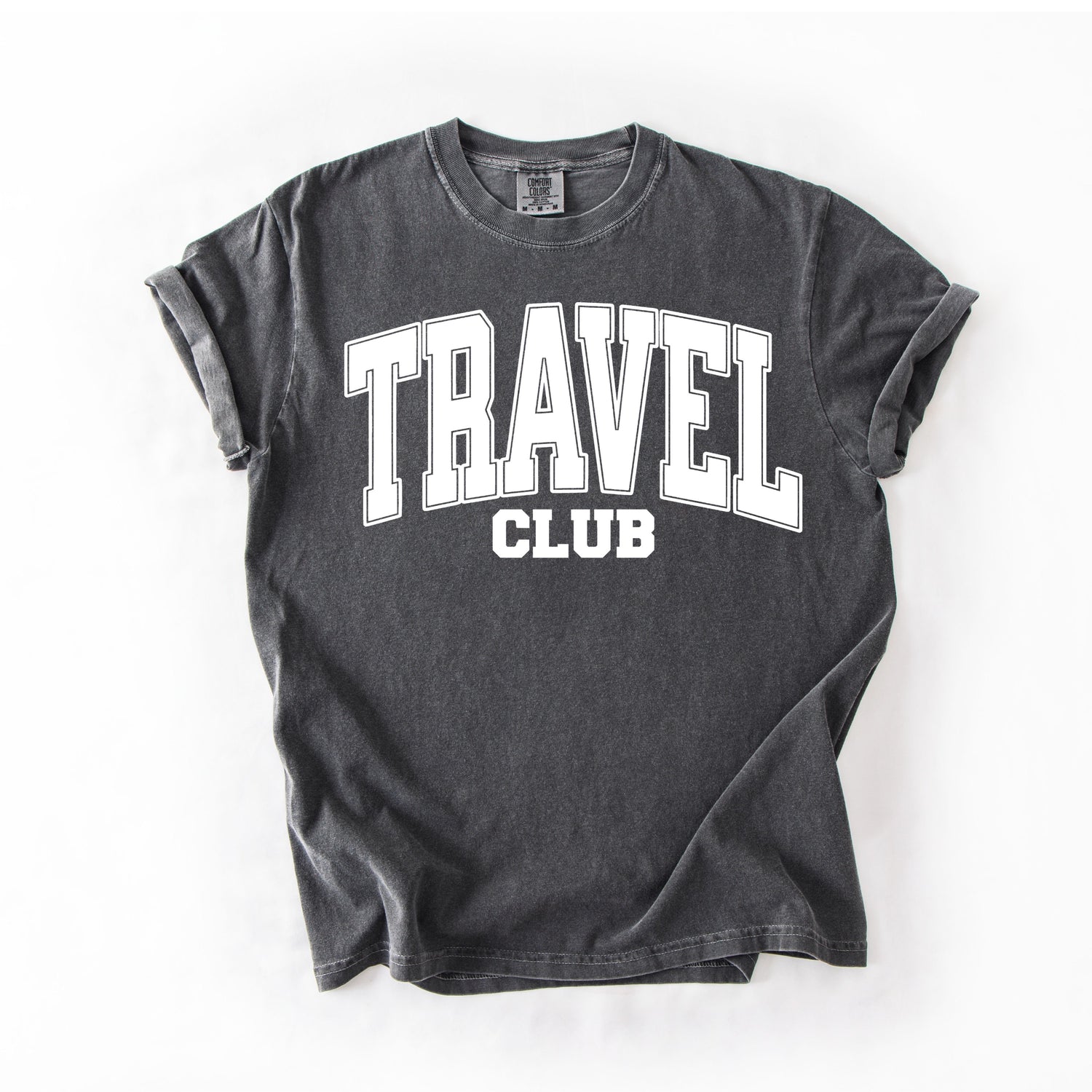 White Travel Club Graphic Tee Preoder in 4 Colors