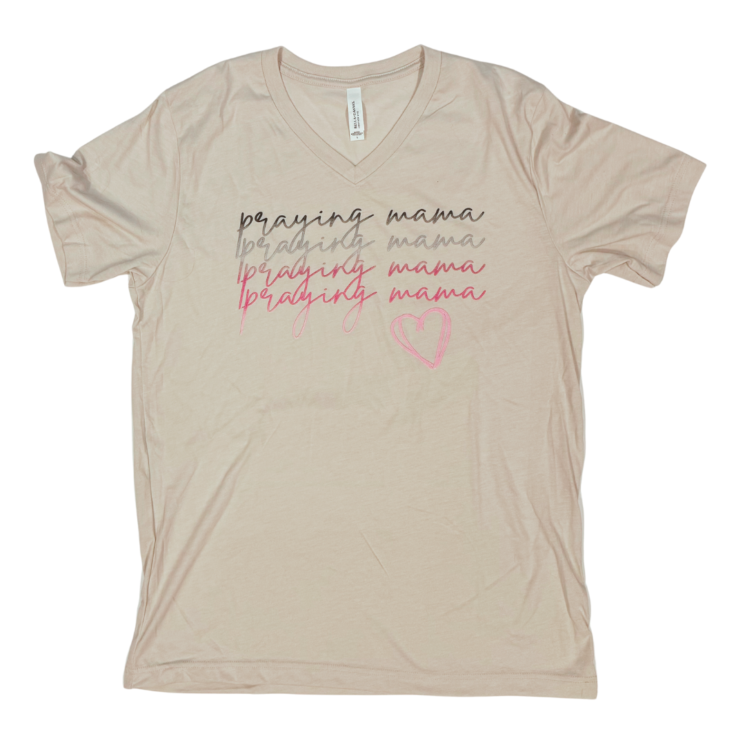 Praying Mama V-Neck Tee