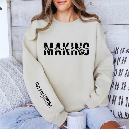 Making Waves Crewneck Pullover (MULTIPLE COLORS)