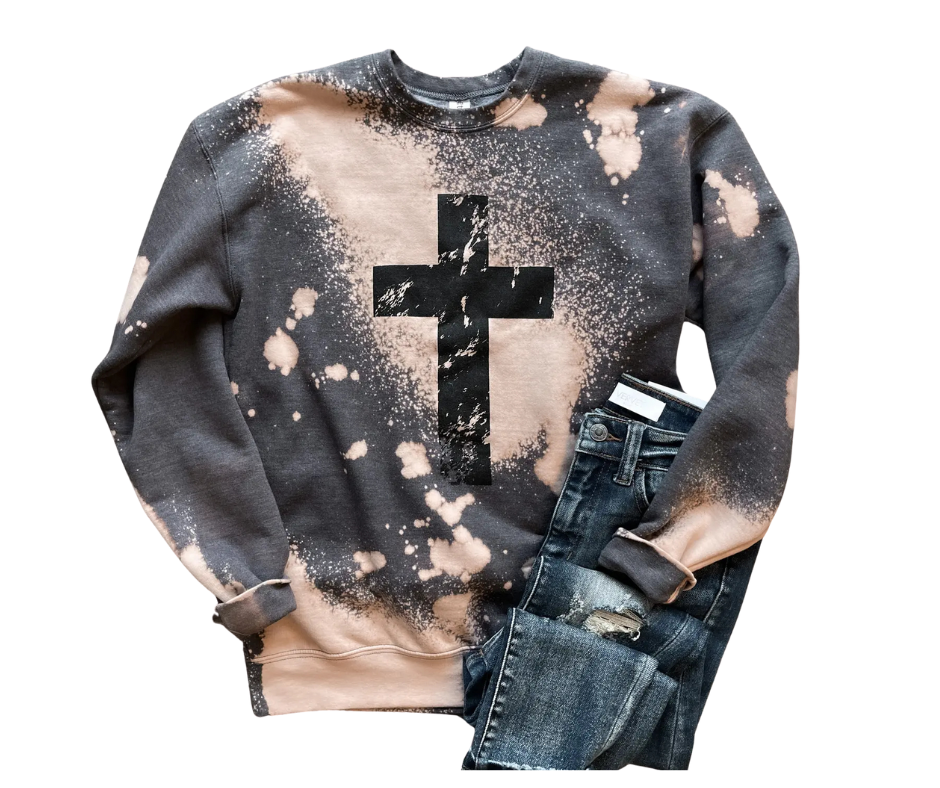 Bleached Cross Graphic Crewneck *BLACK FRIDAY SPECIAL*