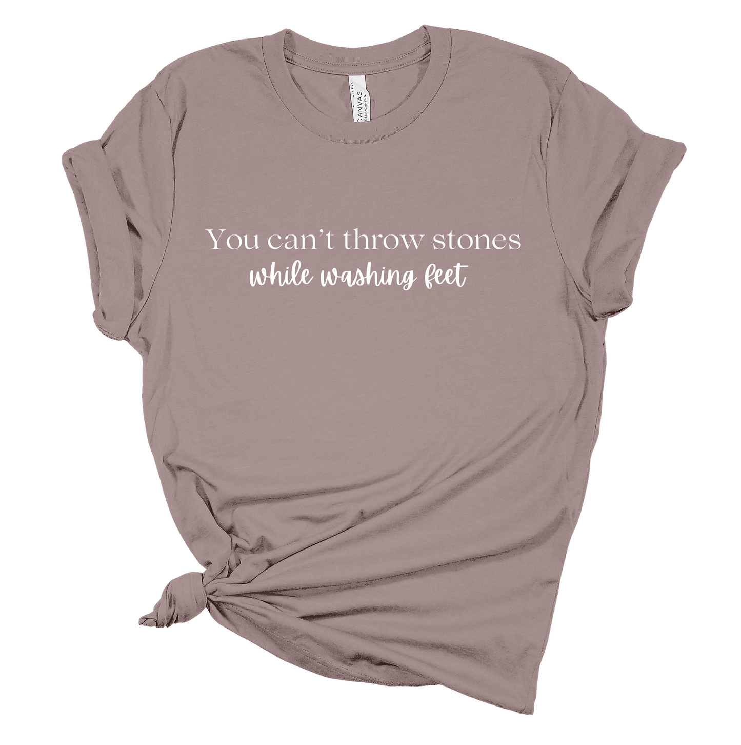 Can't Throw Stones Graphic Tee in Two Colors