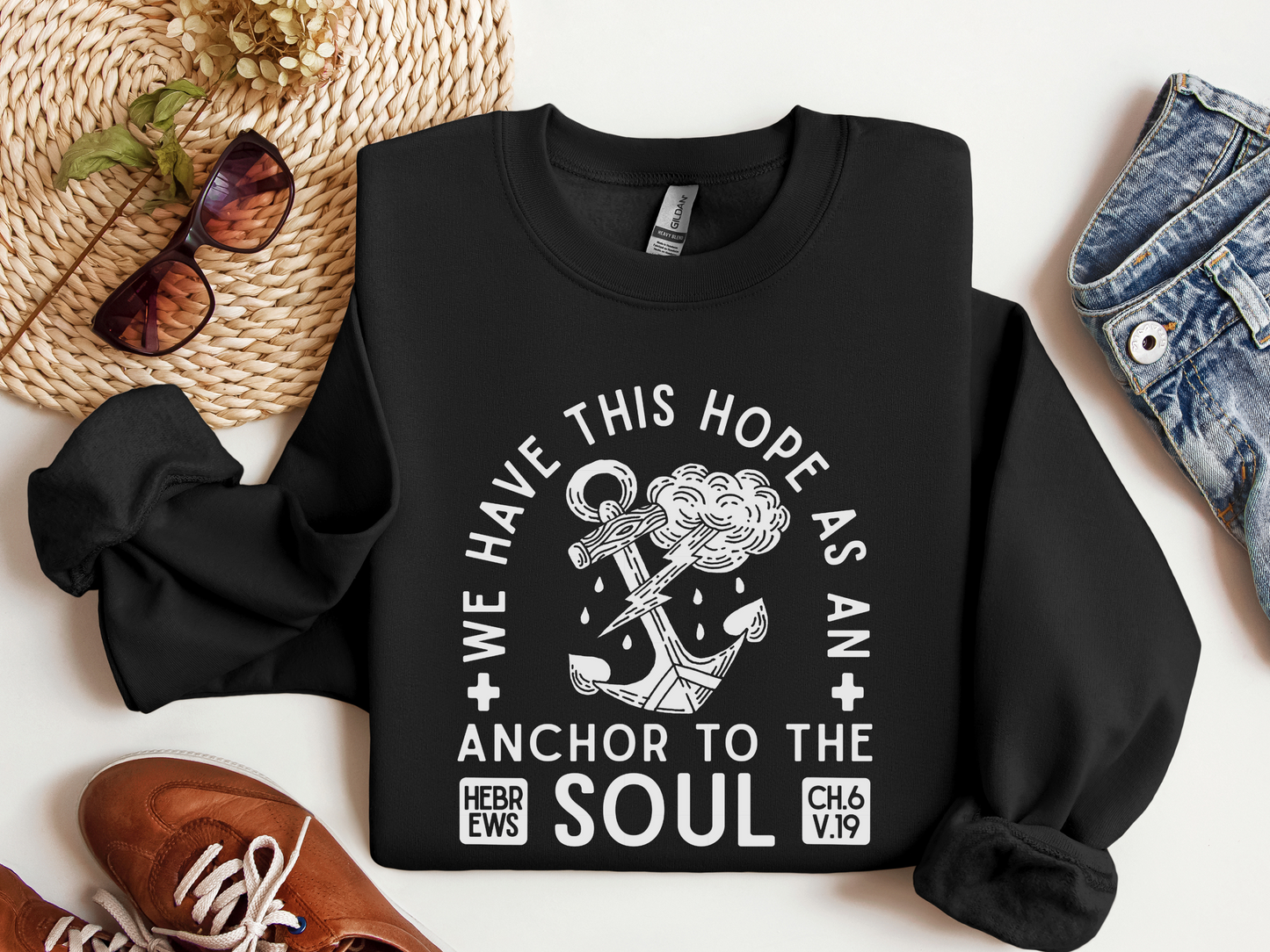 Anchor to My Soul Crewneck Pullover