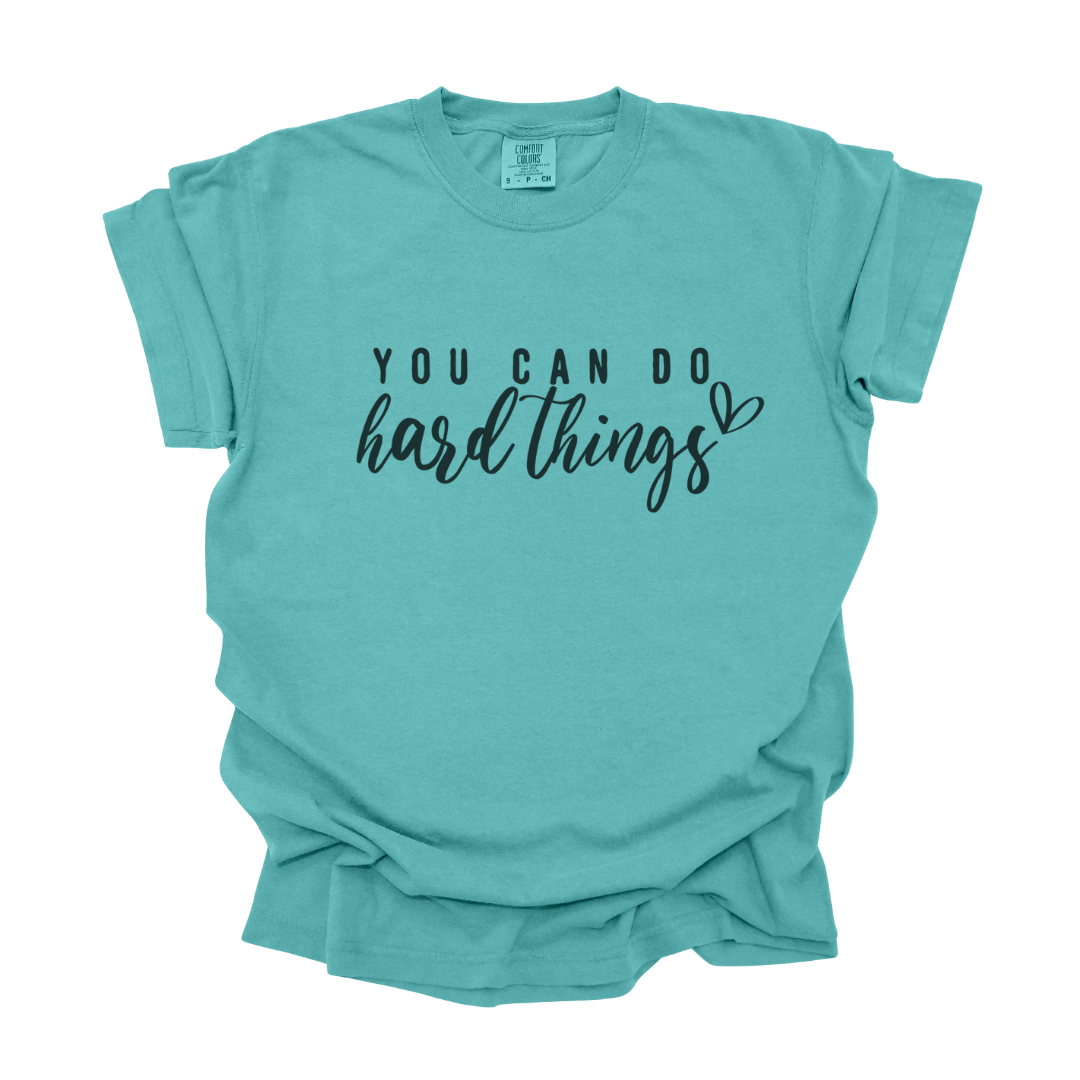 Preorder You Can Do Hard Things Graphic Tee in Multiple Colors/Patterns