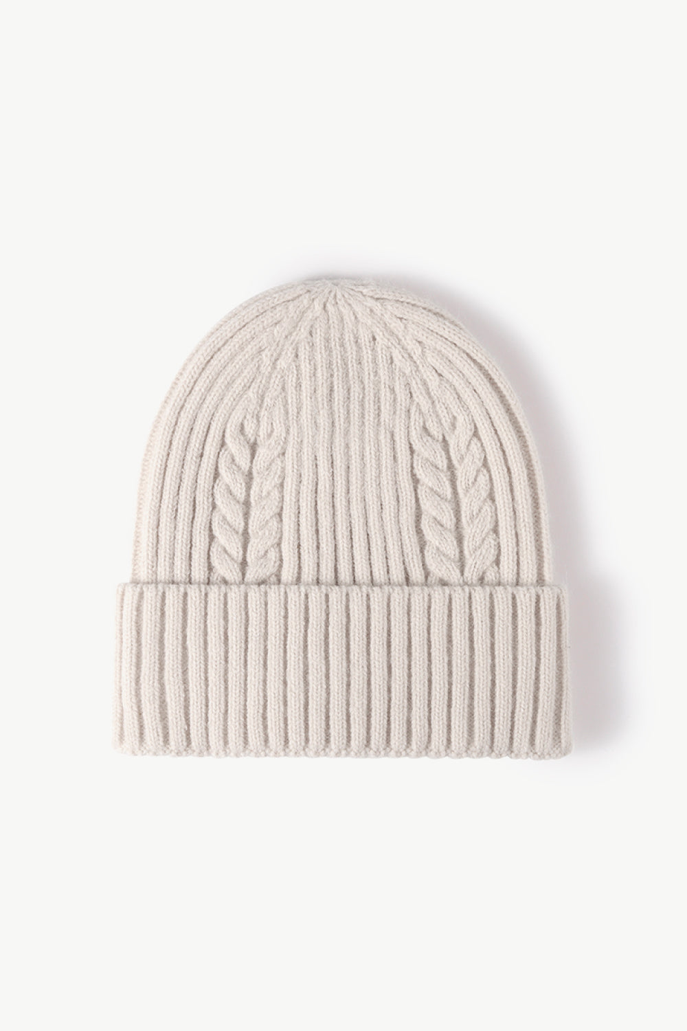 Fall Vibes Cable-Knit Cuff Beanie