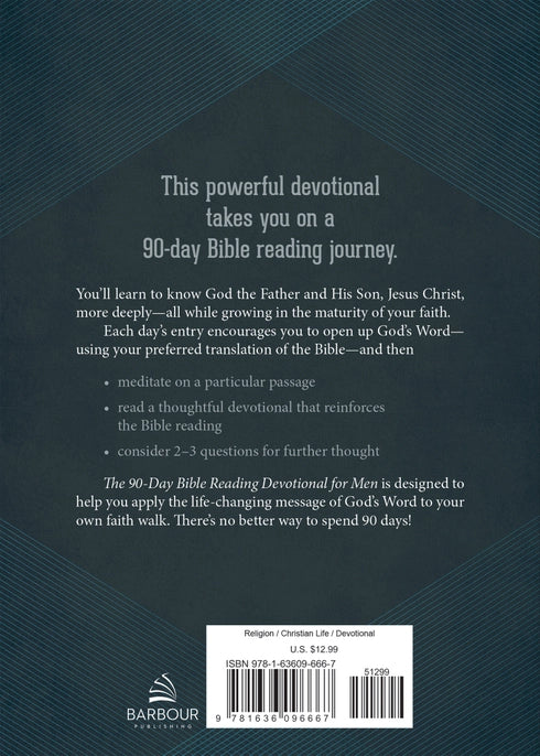 The 90-Day Bible Reading Devotional For Men