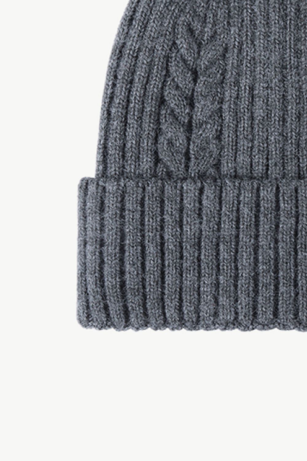 Fall Vibes Cable-Knit Cuff Beanie