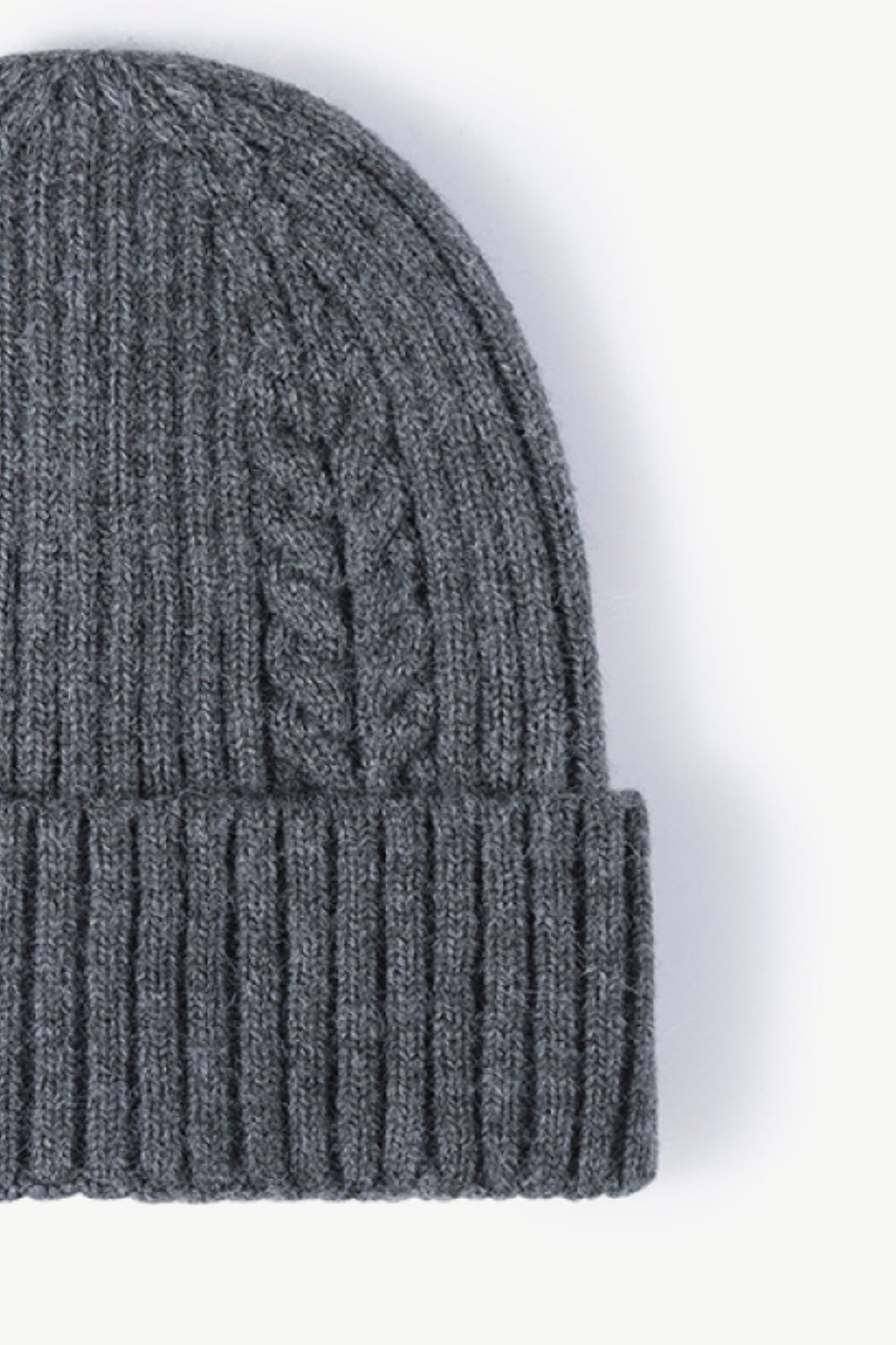 Fall Vibes Cable-Knit Cuff Beanie