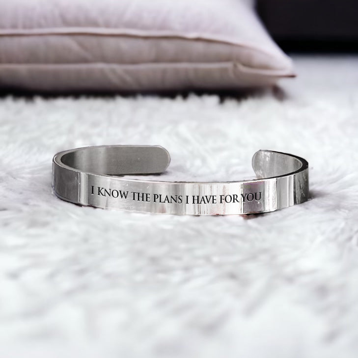 Scripture Bangle: I Know the Plans I Have For You